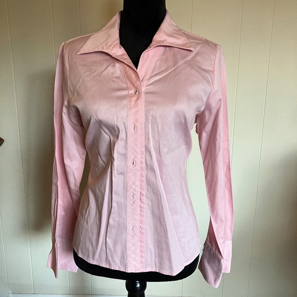 Ladies Vintage Parisian Signature Button Down Shirt